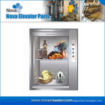 100KG-500KG 0.4m / s Restaurant Aufzug / Elektrischer Dumbwaiter Aufzug, Lebensmittel Lift